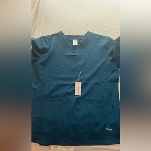 C Saucy Caribbean blue scrub set NWT